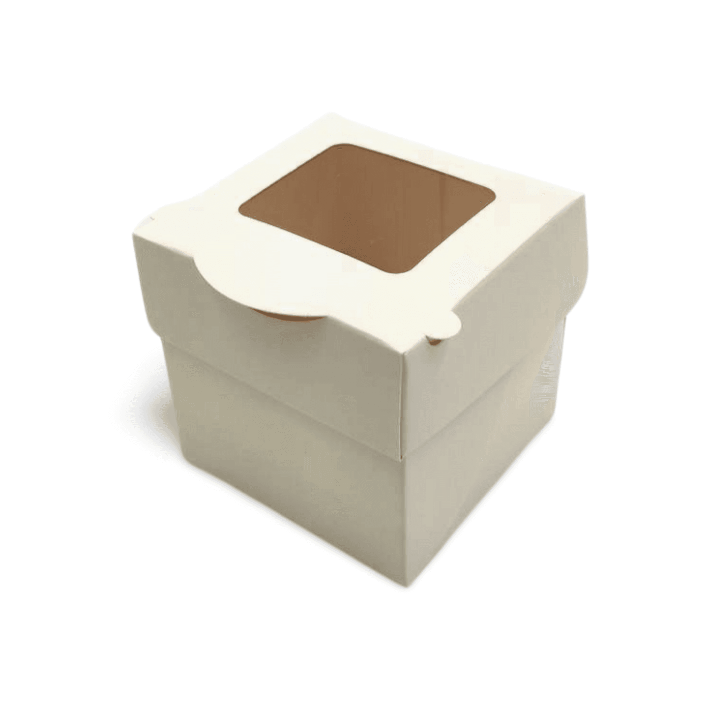 Cutie carton briose cu display 8x8x8 cm