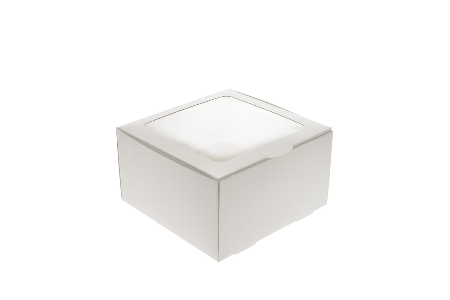 Cutie carton alb prajituri cu display 30x24x7 cm