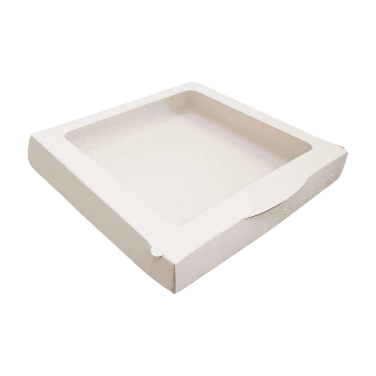 Cutie carton alb prajituri display 25x25x3 cm
