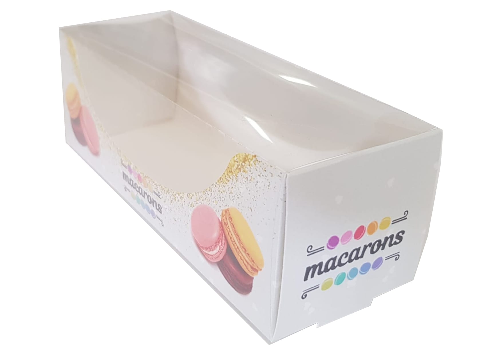 Cutie carton imprimat macarons 7x5x5 cm
